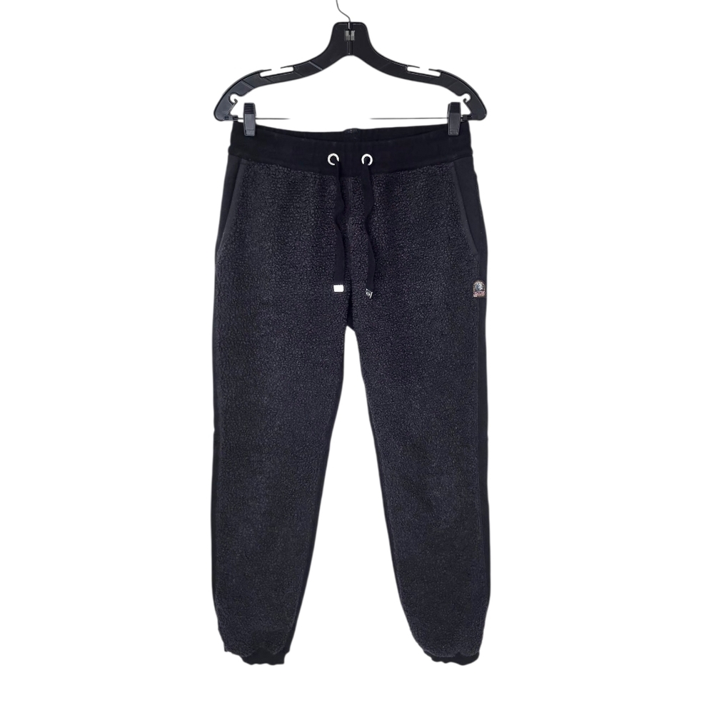 Parajumper Black Sherpa Fleece Front Jogger Sweatpants Women's Medium